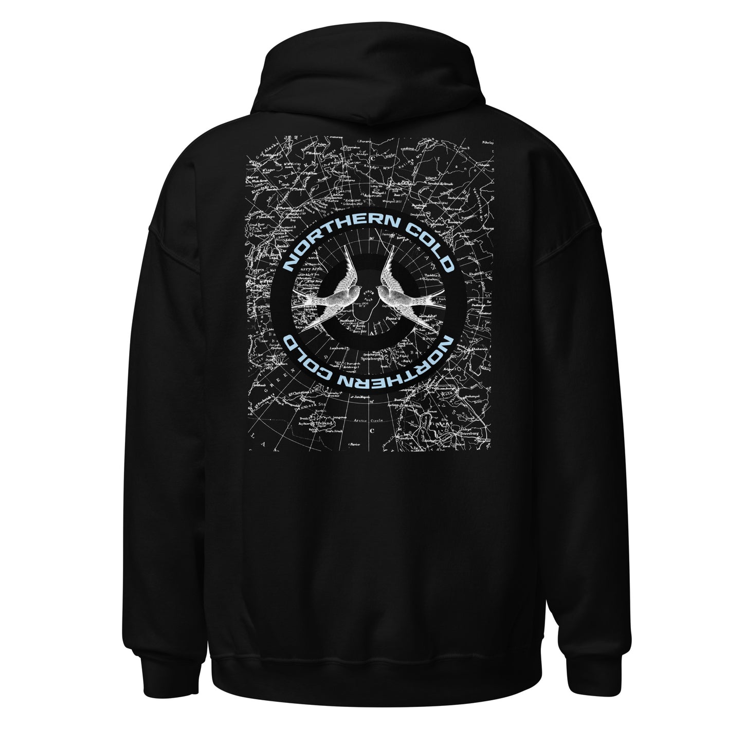 Northern Cold Map Hooded Sweatshirt (Unisex)